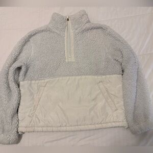 Mondetta White Sherpa Fleece Jacket